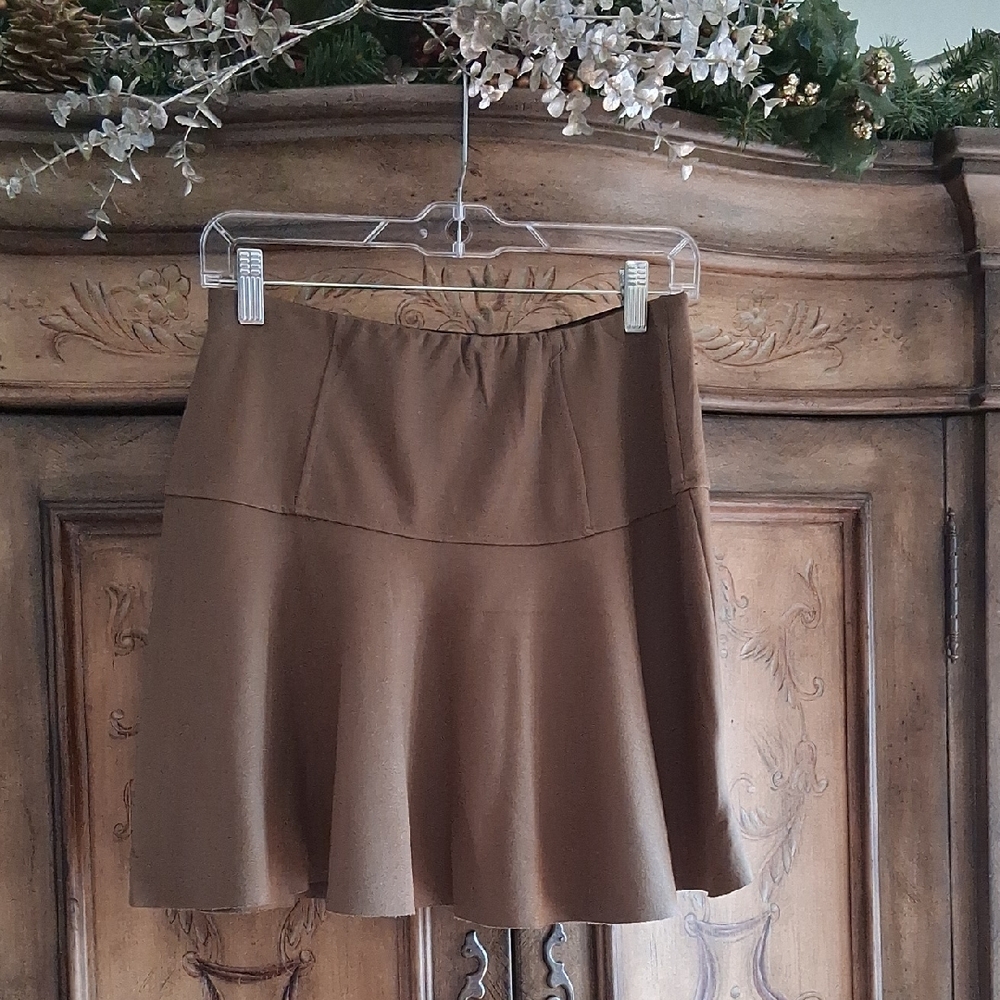 Free People Brown Skater Skirt